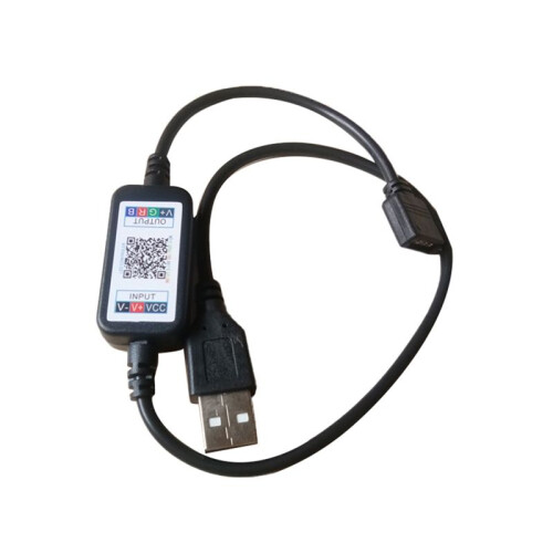 2Pcs for LED Strip Light  RGB Dimmer DC5-24V Phone APP -Compatible USB Cable Controller for LED Strip Light