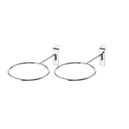 2-pack Slatwall baskethållare väggmonterad