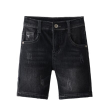 Pantaloncini in denim da ragazzo, leggeri, casual, a cinque tasche, elasticizzati