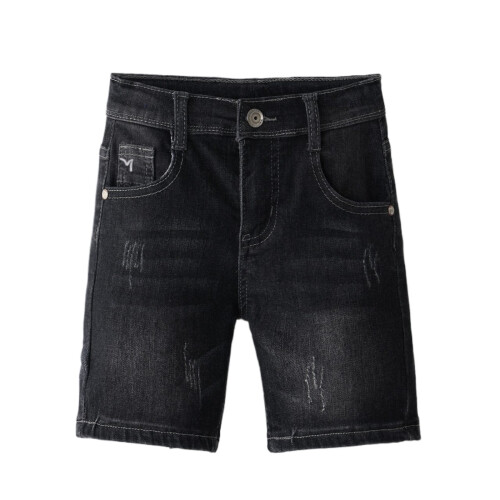 Short en jean pour garçon, léger, décontracté, cinq poches, extensible