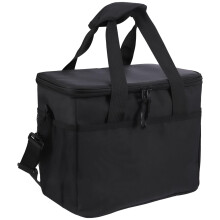 Sac isotherme pour le déjeuner – Tissu Oxford, intérieur étanche, double fermeture éclair, poches latérales pour bouteilles, idéal pour le