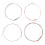 OUNONA 4pcs Pipa Strings Metal Assorted Color for Ukulele Supply 1
