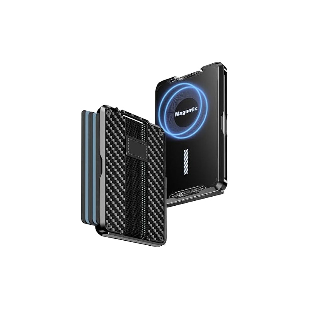Zcfor Magsafe Wallet Carbon Fibre Slim Magnetic 9450273230061