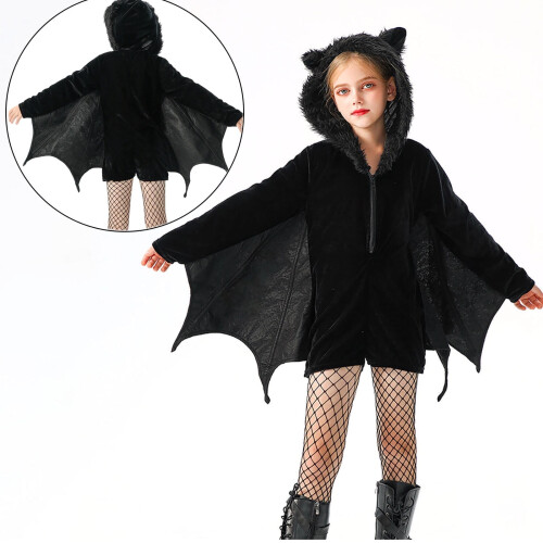 Ολόσωμη φόρμα Bat Avenue για κορίτσια, για πάρτι Halloween, για παιδιά