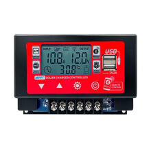 WIFI  Solarladeregler 60A MPPT Controller mit LCD-Display Dual USB Unterstützt 12V/24V Batterie 60A
