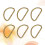 40Pièces Boucles D Dorées Robustes Pour Accessoires Travaux DIY 11