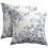 Linen Pillow Covers 18x18 Inch – Eucalyptus Print, 2 Pack 1