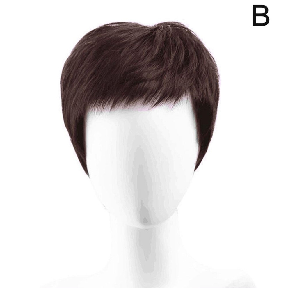 Men's Realistic Short Wig â Breathable, Natural Look