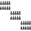 3Sets Small Screw Extractor Set Black Hex Handle Chrome-Vanadium Steel 10