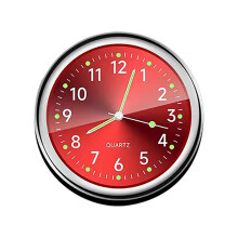 Mini Car Clock Stick-On Dashboard | Luminous Vent Analog Clock | Magnetic | Stainless Steel | 1.57" | Compatible with Cars, Motorcycles, Home