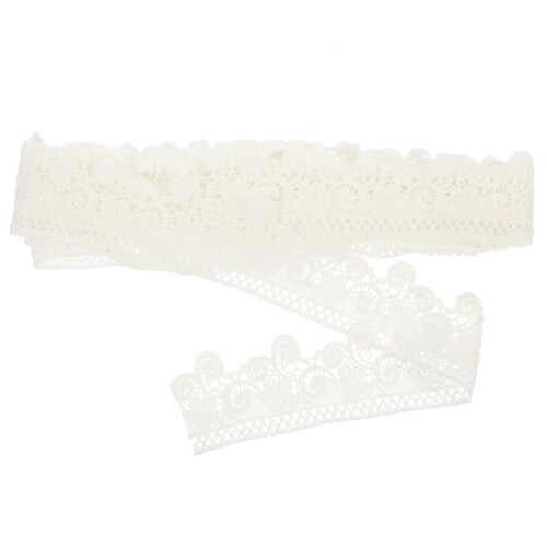 2Pièces Accessoire Dentelle Beige DIY Ruban Pour Décor Couture 1