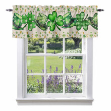 St. Patrick's Day hat valance green shamrock 54x18 in