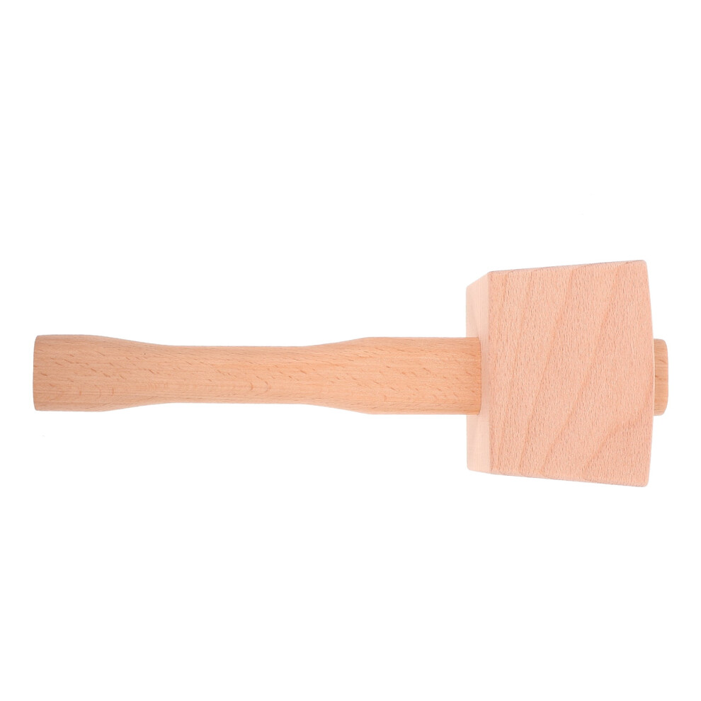 Wooden Mallet Hammer Heavy Duty Beige Wood Craft Tool For Woodworking And Carving 9104899384829