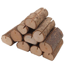 Lot de 10 porte-noms | Présentoirs en bois rustique | Numéro de table