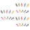 30Pièces Clip Plastique Notes Colorées Pour Livre De 6