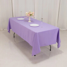 Nappe rectangulaire BalsaCircle 60" x 102" en polyester premium lavande, linge de table pour fêtes, mariages, réceptions, traiteurs et décorations