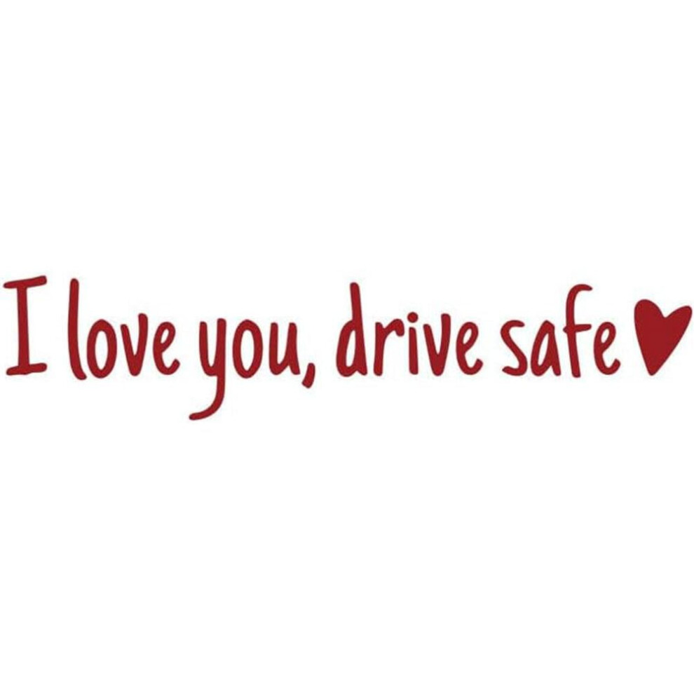 I Love You Driving Safe Mirror Sticker, Rearview Decal For Car Â Compatible With All Rearview Mirrors 9482726780540