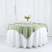 BalsaCircle10Pièces 54" x 54" Nappes carrées en polyester vert eucalyptus