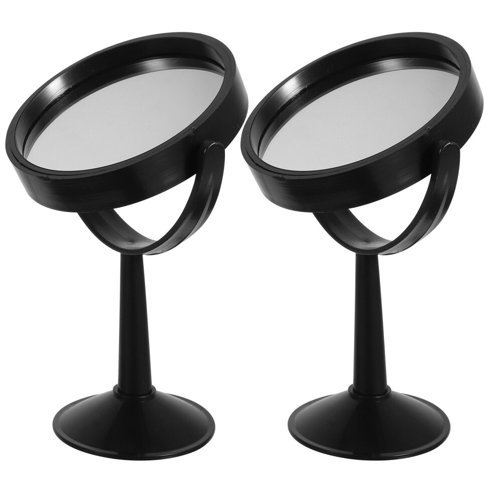 OUNONA 2pcs Rotating Laboratory Optical Equipment Concave Convex Mirrors for Teaching, Research, Science Labs, Efficient Experiment Tools