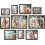 Collage Picture Frames Set Glass Ink Black 10-Piece 1