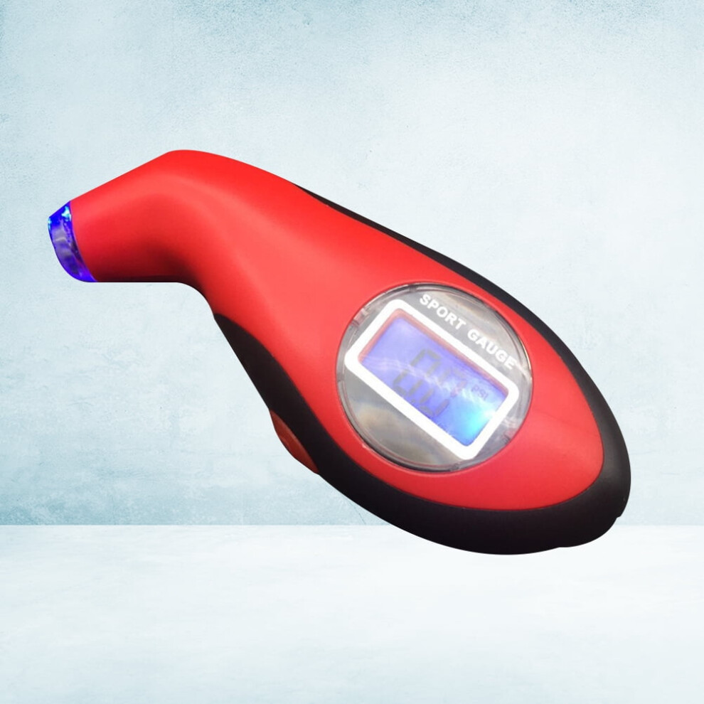 1Pack Digital Tire Pressure Gauge For Car Truck Border Instant Reading Red/Black 9175034724633