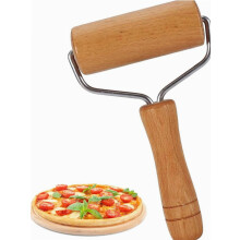 T-Shaped Wooden Dough Roller 3.7"x7.4", Non-Stick Pastry Rolling Pin for Pizza, Tortilla, Pastry – Compatible with Home Kitchens
