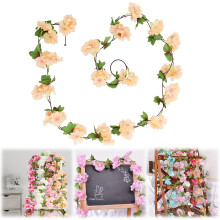 Guirlande de fleurs de cerisier artificielles (3 pièces)
