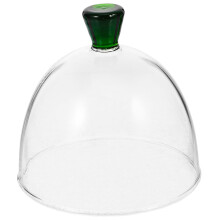 Couvercle en verre pour présentoir à gâteaux, idéal pour la présentation de plats et la préparation de pâtisseries.
