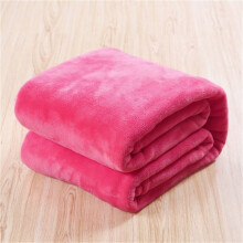 Flannel Fleece Throw Blanket 55x40", 300GSM, Super Soft Plush, Lightweight & Warm, All-Season Use, Watermelon Red