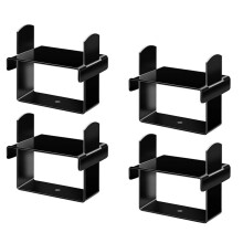 4PCS Stainless Steel Leaf Spring Clamps - Fits 2.5" Wide Springs - Truck Camper Axle Stabilizer