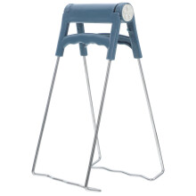 Pinza per piatti caldi, confezione da 1, in acciaio inossidabile blu, per cucinare e servire.