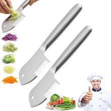 Curățător Julienne din oțel inoxidabil – Feliator multifuncțional pentru legume și fructe, compatibil cu uzul în bucătărie