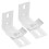 6Pcs White Iron Blind Clips Replacement Brackets for Vertical Blinds 2