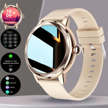 Montre connectée élégante et tendance pour femme - Appels sans fil, plus de 100 modes sportifs, fonctionnalités santé féminine, cadeau idéal