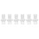 6Pcs White Iron Blind Clips Replacement Brackets for Vertical Blinds 4