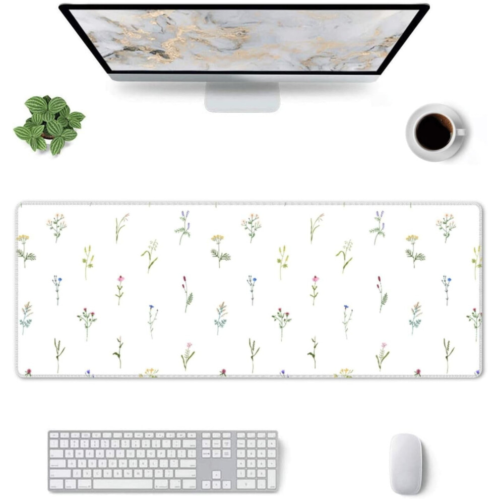Wild Flowers Gaming Mouse Pad 31.5X11.8 Inch Non-Slip 922042498204