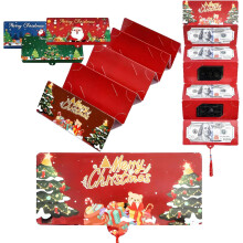 Kerstgeld enveloppen met 10 vakjes – Geld- en cadeaukaarthouders voor mannen, vrouwen, meisjes en jongens – Geschikt voor kerstcadeaus