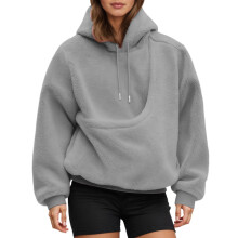 Kapuzenpullover mit Katzentasche, übergroßes Winter-Sweatshirt mit Tasche, bequemer Langarm-Kapuzenpullover für Welpen und Katzen,