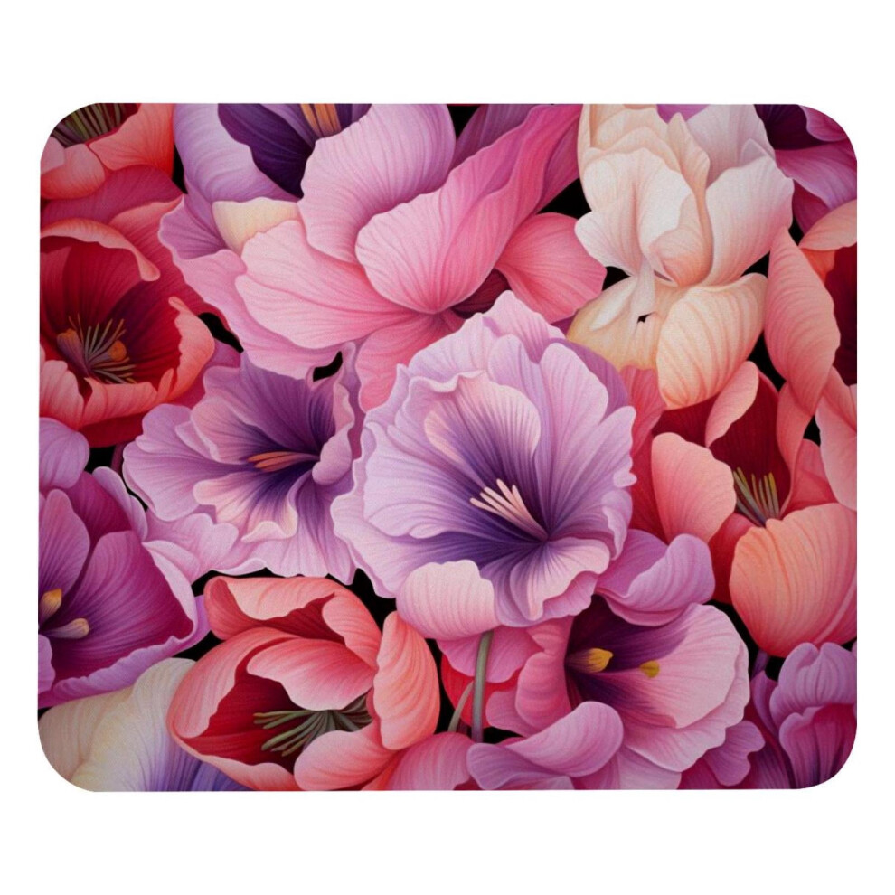 Flower Petal Mouse Pad Cloth Rubber Base 9418476796883