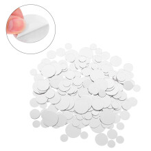 Okrúhle nástenné zrkadlové dlaždice, priehľadné, 250 ks, 1,5 x 1,5 x 0,04 palca