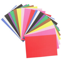 50 unidades de folhas de esponja multifuncionais para artesanato, folhas de papel esponja coloridas.