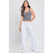 Damen-Cargojeans mit elastischem Saum