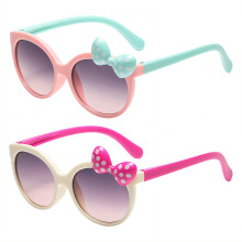 2Pcs Baby Sunglasses,Efficient UV Protection Lenses Age 2-4, Non-Pressing on Nose