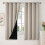 Cortinas Blackout Cor Camel Claro 52x63 polegadas (2 painéis) 1