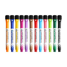 Markere magnetice pentru tablă albă, 12 bucăți, colorate, ștergabile