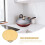 Golden Pot Lid Knobs Stainless Steel Handle Replacements for Kitchen Use 3 Pcs 1