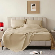 Ensemble de draps de lit en microfibre 6 pièces pour lit double