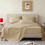 Ensemble de draps de lit en microfibre 6 pièces pour lit double 1