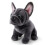 Peluche Bouledogue Français, douce et moelleuse, 22 cm 1