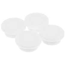 4 Pcs Basin Overflow Hole Plug 3.10X2.40X1.40CM White